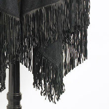 Load image into Gallery viewer, Genuine Suede Fringed Wrap
